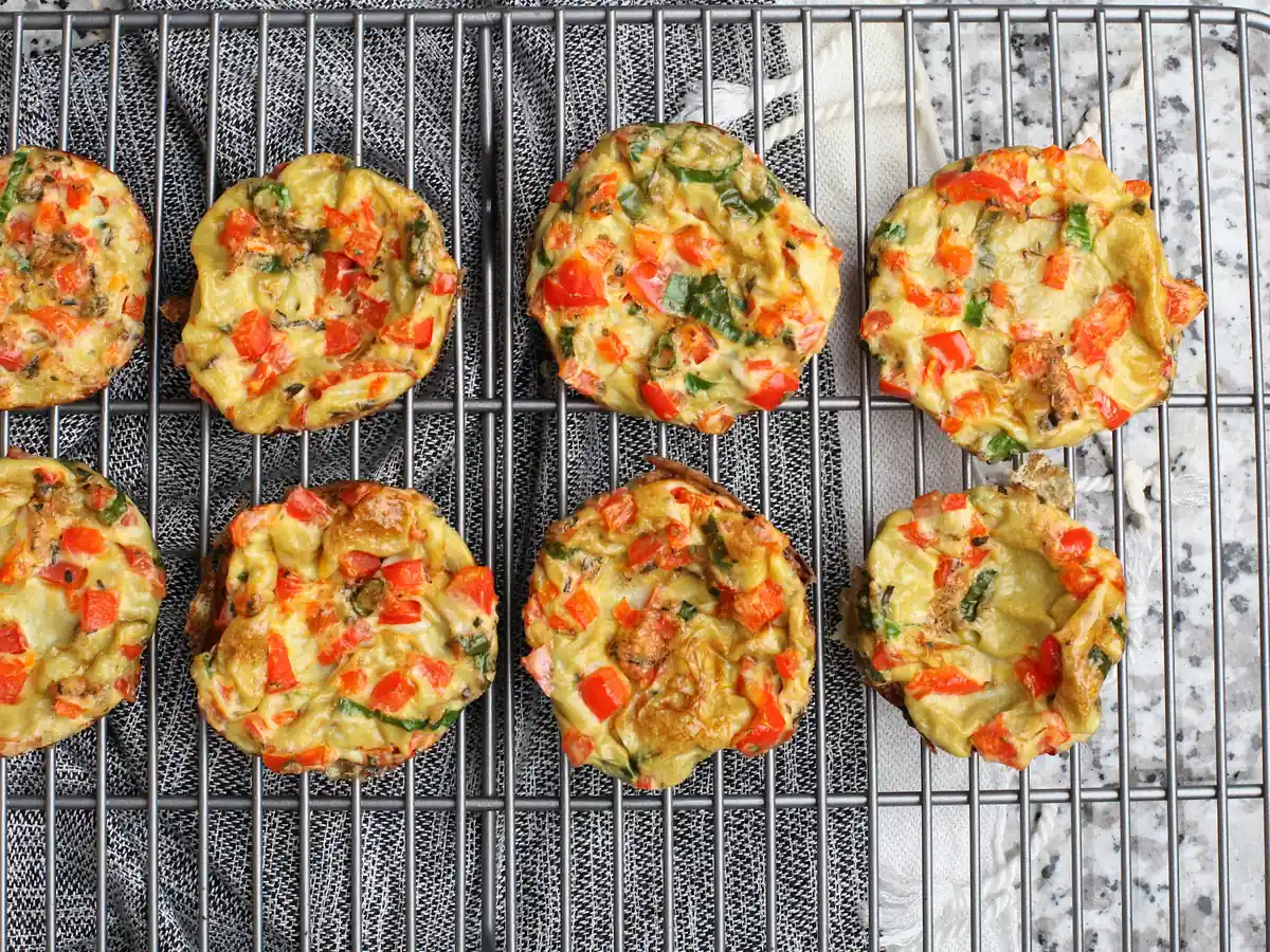 Spinach Feta Egg Muffins
